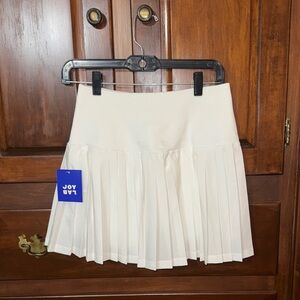 JoyLab Women's White Pleated Mini Skort